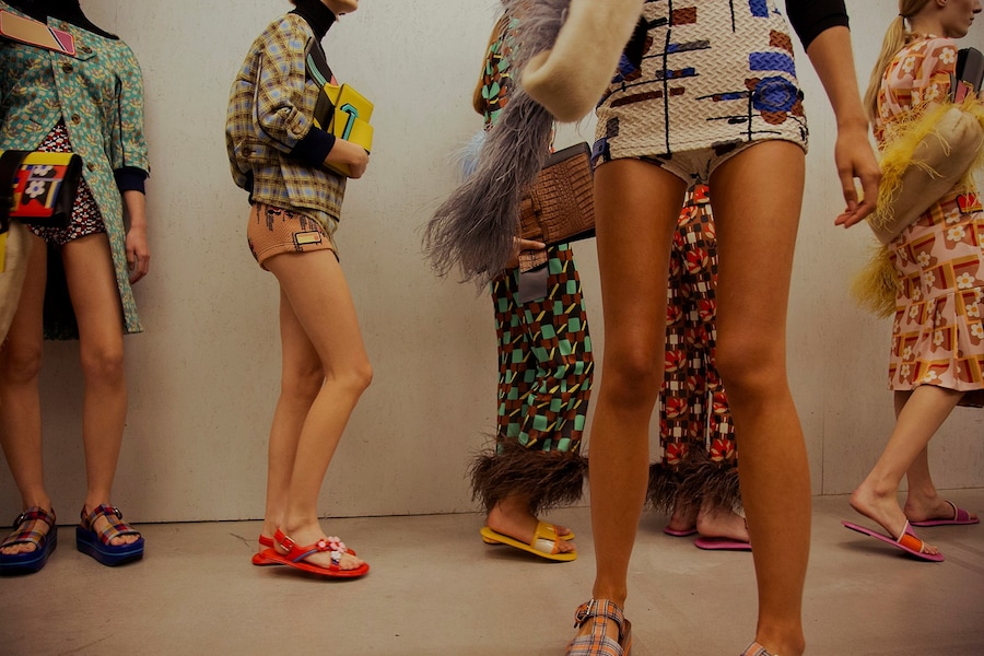 Backstage at Prada SS17 MFW Dazed 31