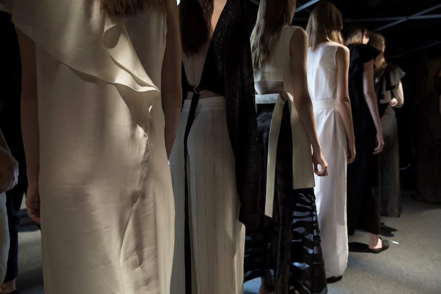 Backstage at Krizia SS17 MFW Dazed 25