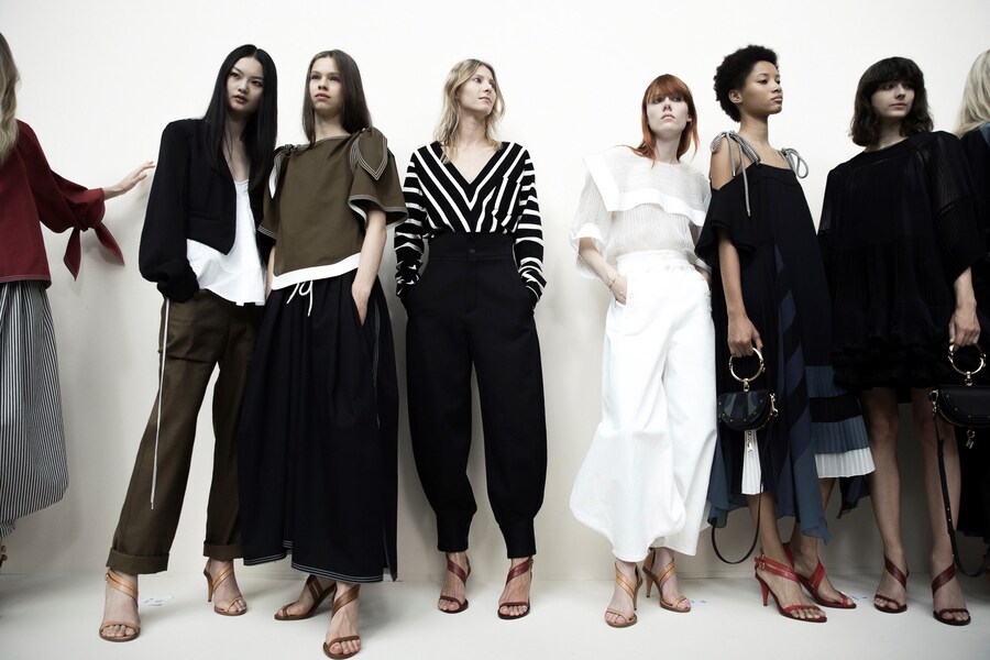 Backstage at Chloé SS17 PFW Dazed 2