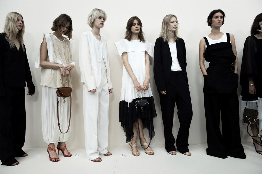 Backstage at Chloé SS17 PFW Dazed 4