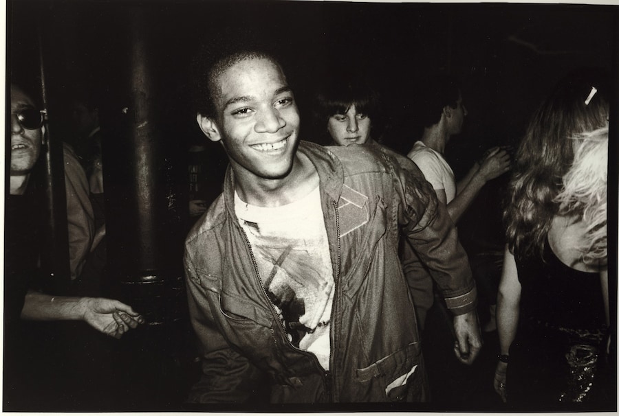 Jean dancing at the Mudd Club with painted t-shirt, 1979 6