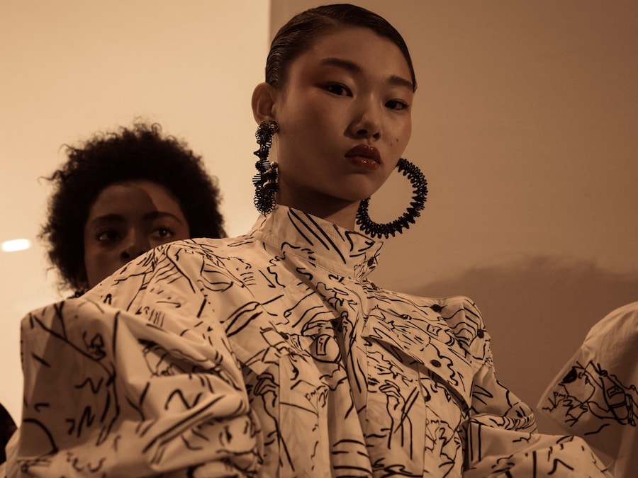 Backstage at Kenzo SS17 Womenswear PFW Dazed 4