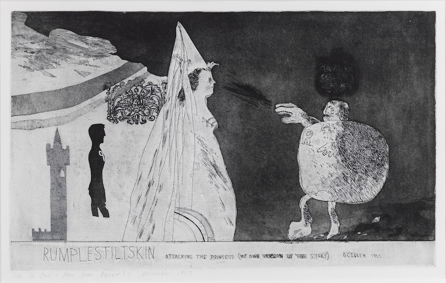 David Hockney Early Etchings Rare 1