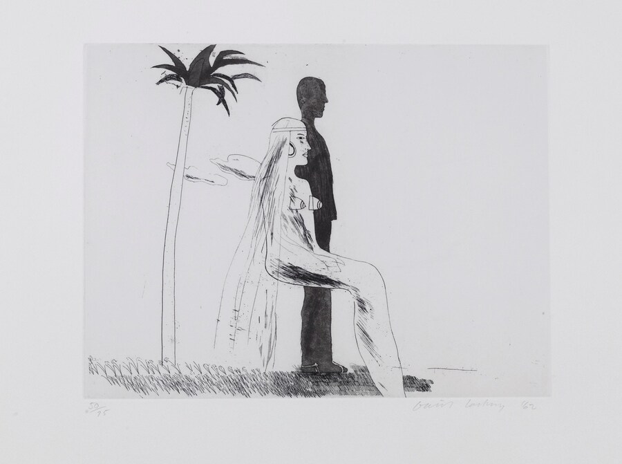 David Hockney Early Etchings Rare 6