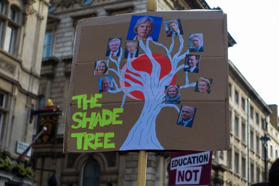 London students protest 15