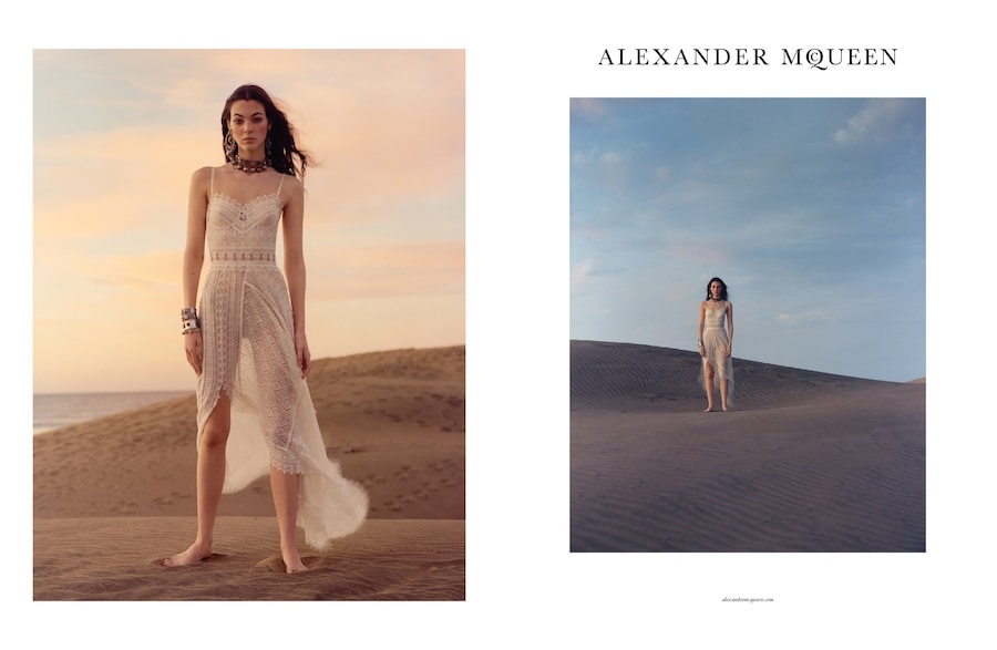 Alexander McQueen SS17 campaign Vittoria Ceretti Dazed 1