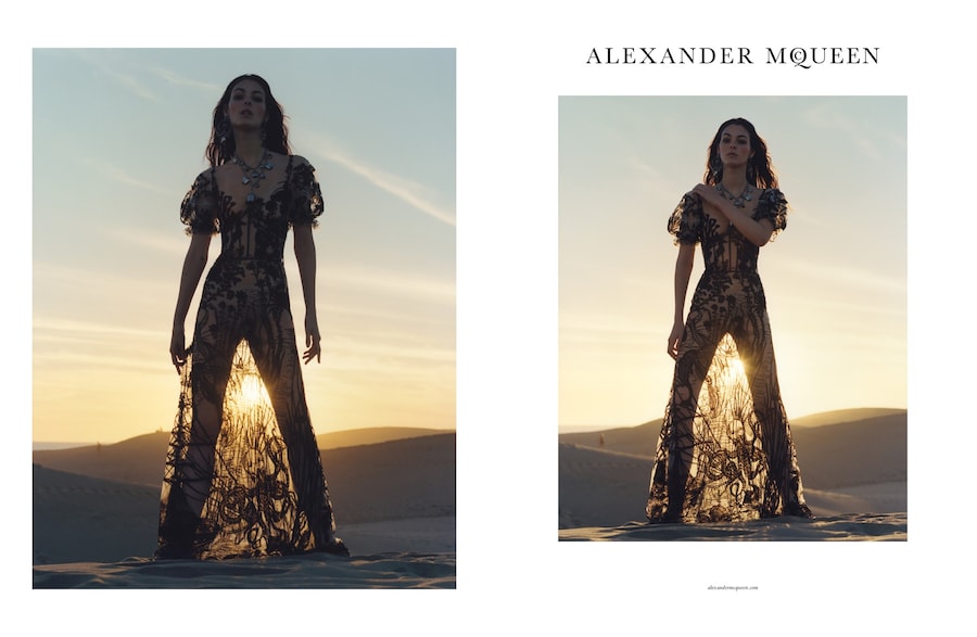 Alexander McQueen SS17 campaign Vittoria Ceretti Dazed 2