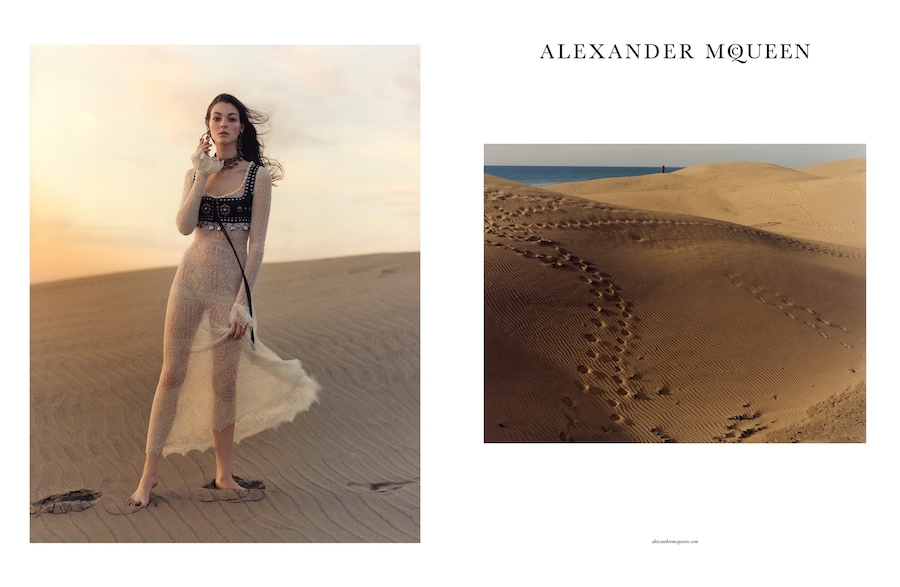 Alexander McQueen SS17 campaign Vittoria Ceretti Dazed 3