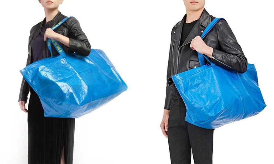 IKEA BALENCIAGA copy blue bag 