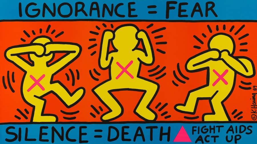 MKG_KeithHaring_Ignorance_Fear_Silence_Death_Fight