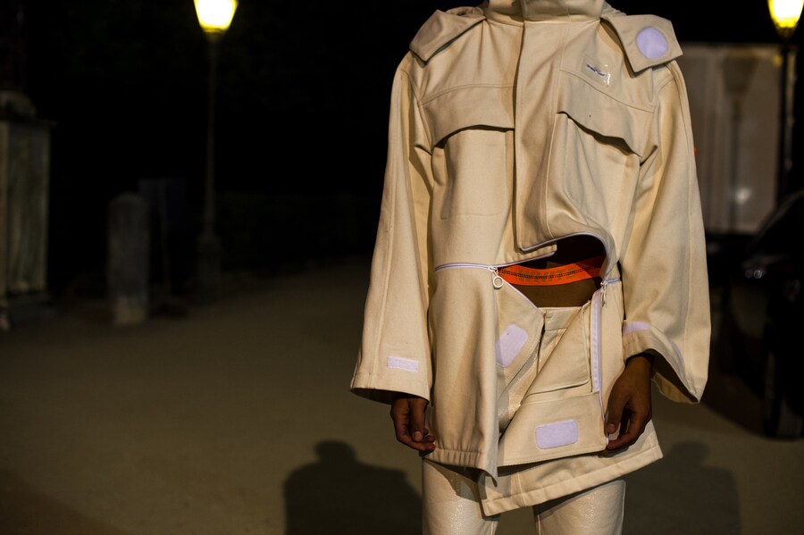 off white virgil abloh jenny holzer pitti uomo ss18 17