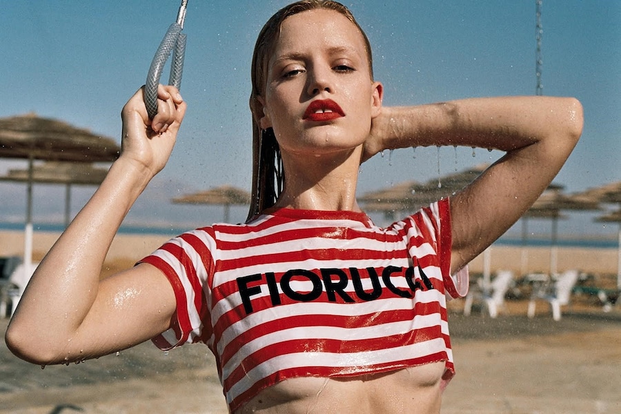 georgia may jagger fiorucci campaign summer 2017 0