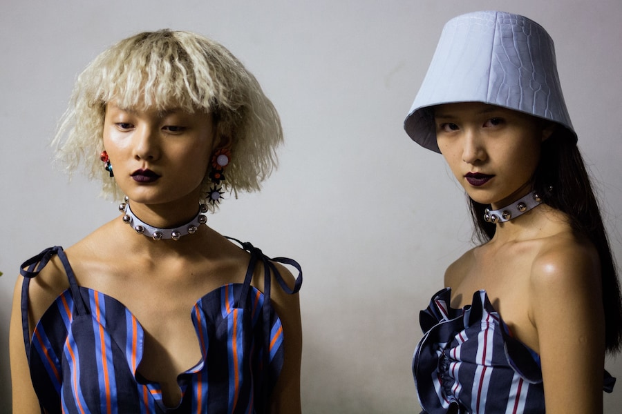 Kenzo SS18 mens womens paris show backstage 22