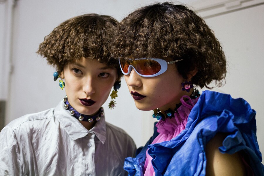 Kenzo SS18 mens womens paris show backstage 27