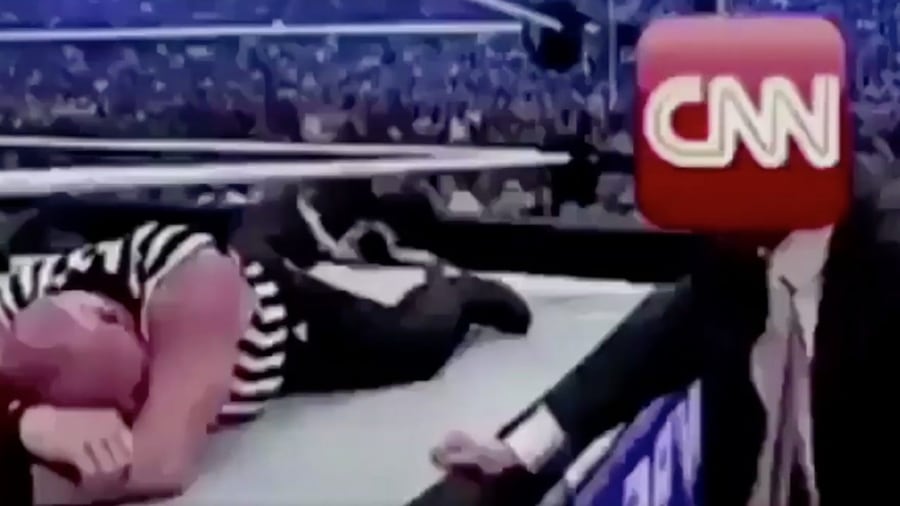 cnn trump wrestling