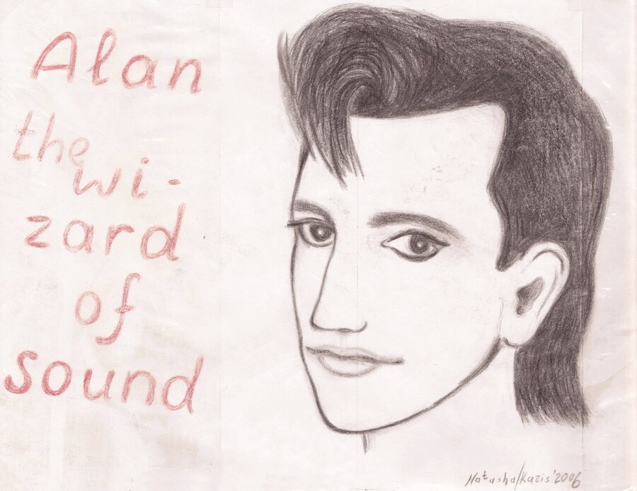 Alan Wilder drawing by Depeche Mode fan 4