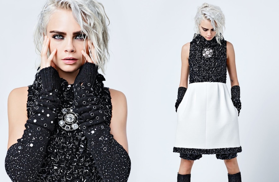 chanel campaign lagerfeld lilyrose depp cara delevingne aw17 1