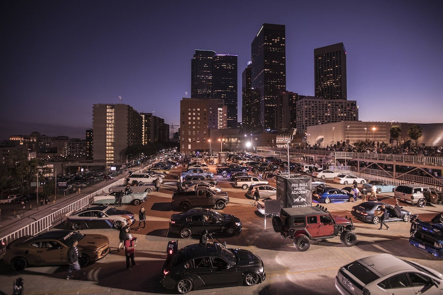 Ryoji Ikeda&#39;s A for 100 cars 17