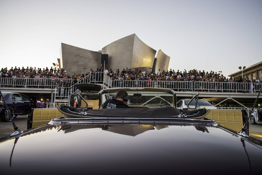 Ryoji Ikeda&#39;s A for 100 cars 10