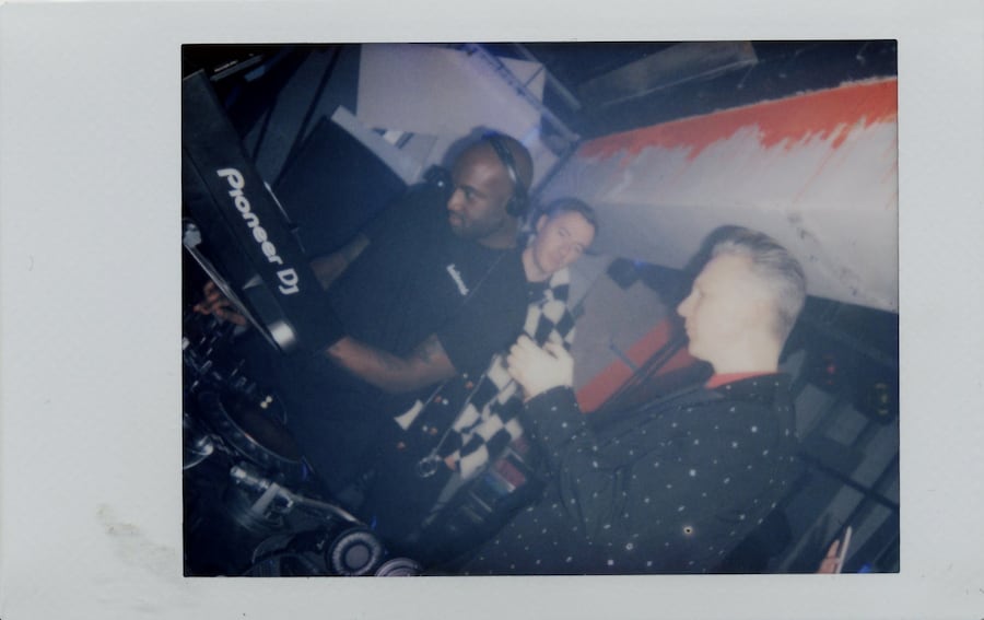 Dazed Virgil Abloh Off White party polaroids 17
