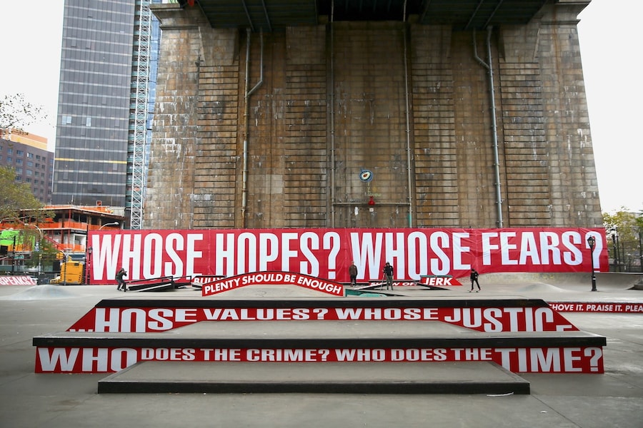 barbara kruger new york performa 17 art skate park 3