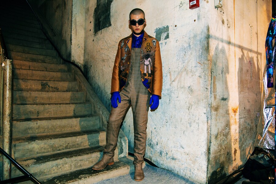 Backstage at Walter Van Beirendonck AW18 paris pfw 13