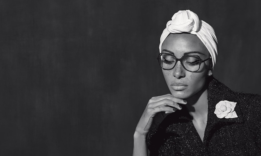 Chanel SS18 Eyewear Campaign karl lagerfeld adwoa aboah 2