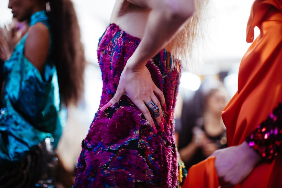 Halpern AW18 lfw show womenswear backstage fashion week 24