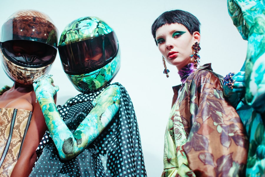 richard quinn aw18 silk motorcycle helmet adwoah aboah 13