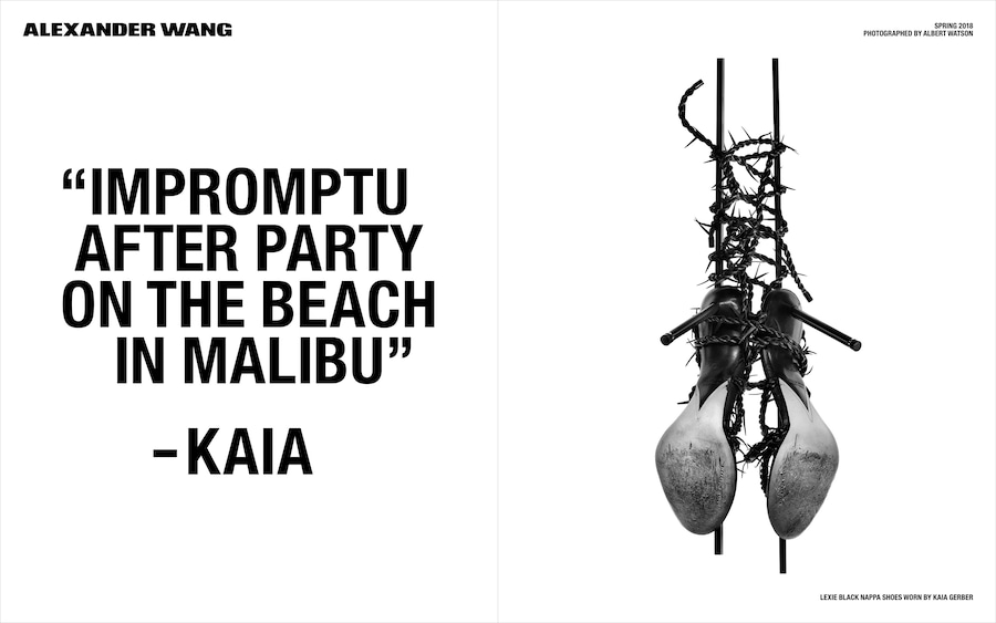 Alexander Wang SS18 Campaign kaia gerber Zo&#235; Kravitz 1