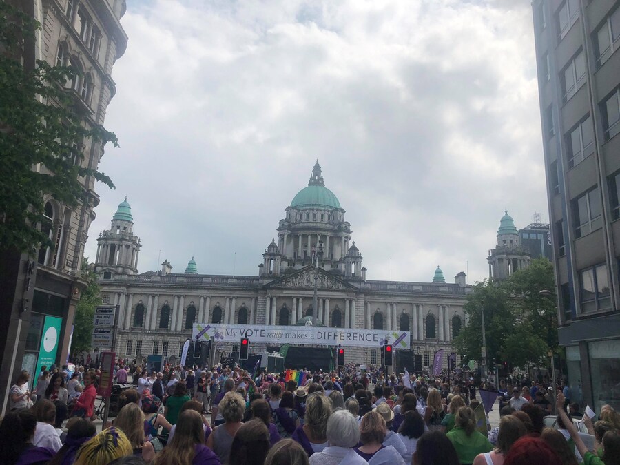 Women&#39;s procession in Belfast 6