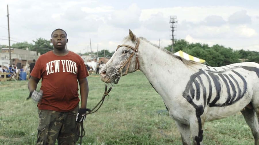 Mohamed Bourouissa, Horse Day (film still), 2014-1 13