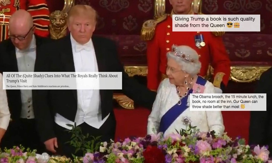 Donald Trump and the Queen state visit