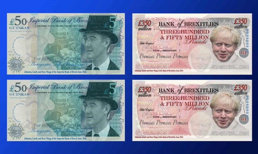 Anti-Brexit parody banknotes