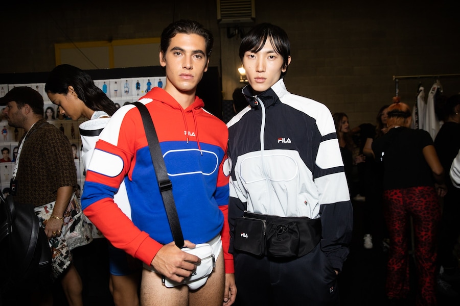 Backstage at Fila SS20 3 2