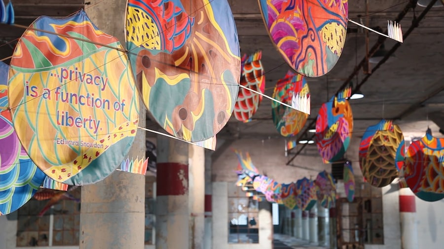 A still from @Large: Ai Weiwei on Alcatraz 2