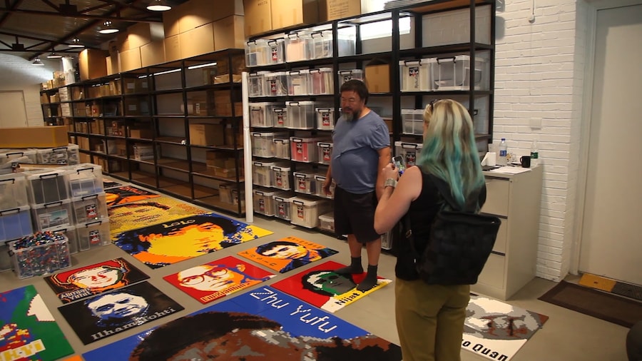 A still from @Large: Ai Weiwei on Alcatraz 6