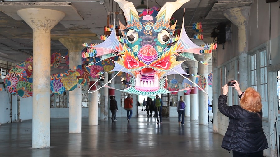 A still from @Large: Ai Weiwei on Alcatraz 23