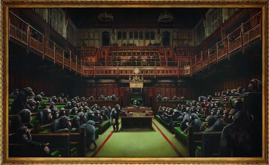 Banksy, Devolved Parliament (2009)