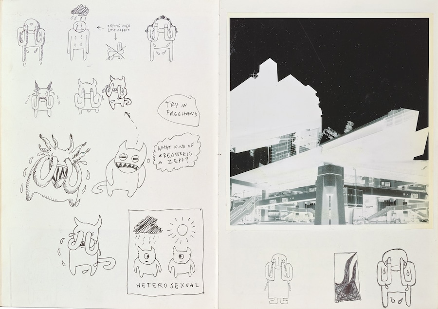 Sketchbook pages, 2001 2