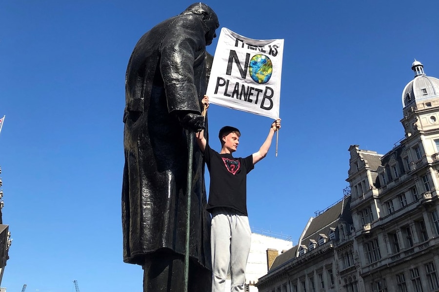climate protest UK election