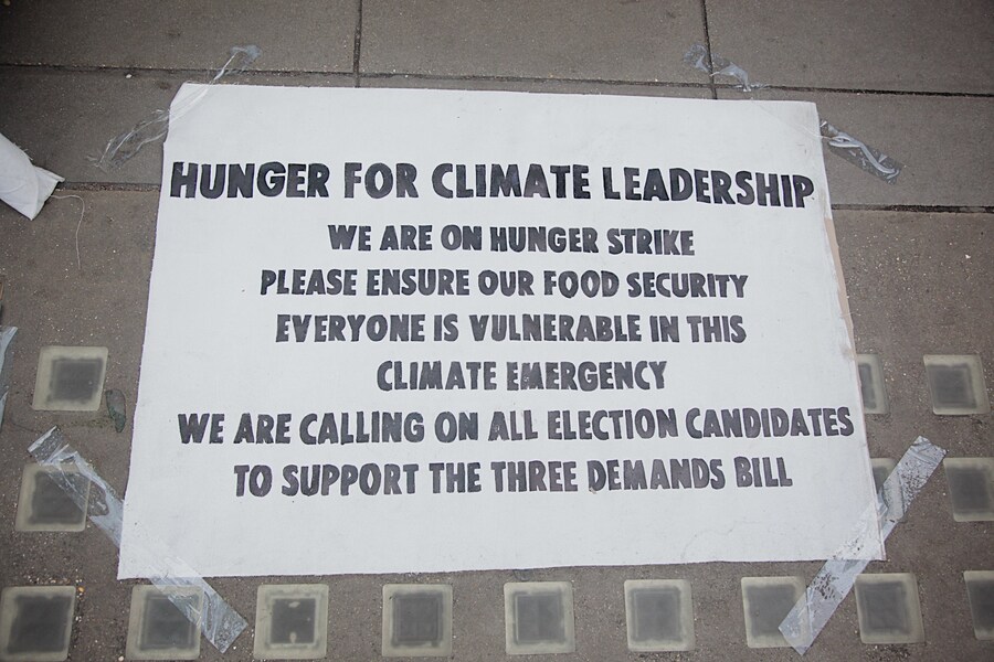 Extinction Rebellion London hunger strike 8