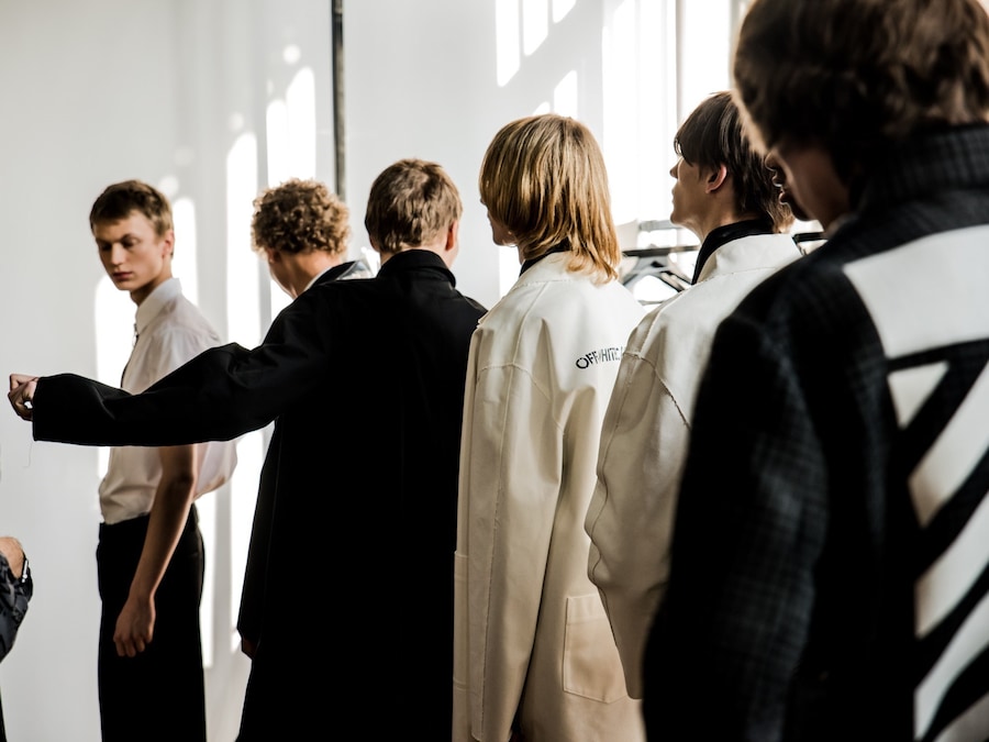 Backstage at Off-White AW16 Menswear Virgil Abloh 5