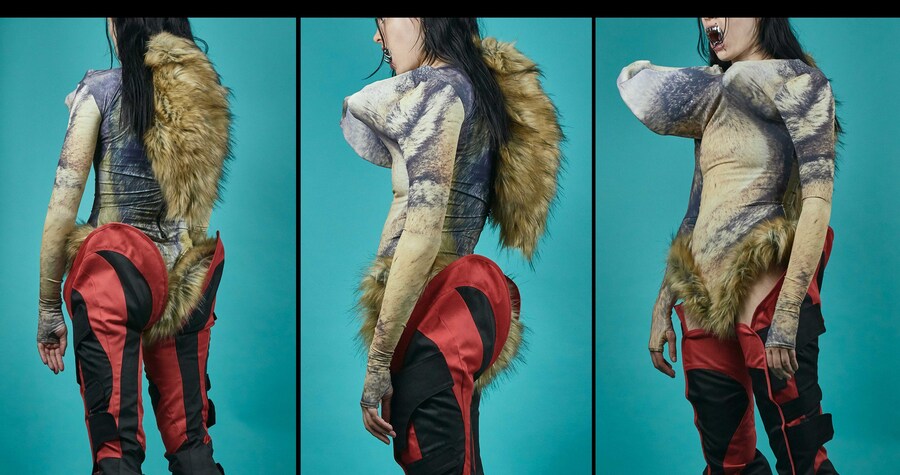 Danni Harris Human Animal fashion collection Saint Martins 0