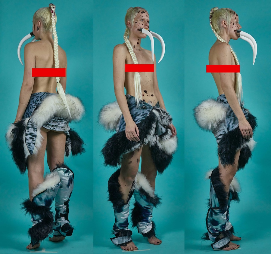 Danni Harris Human Animal fashion collection Saint Martins 3
