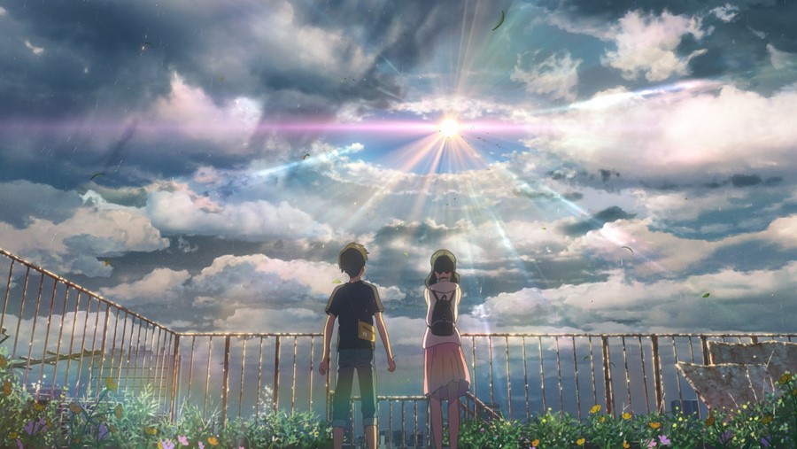 Sunset Anime Art Clouds Sky Scenery 4K Wallpaper iPhone HD Phone #3181m