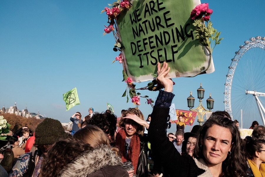 Extinction Rebellion protesters