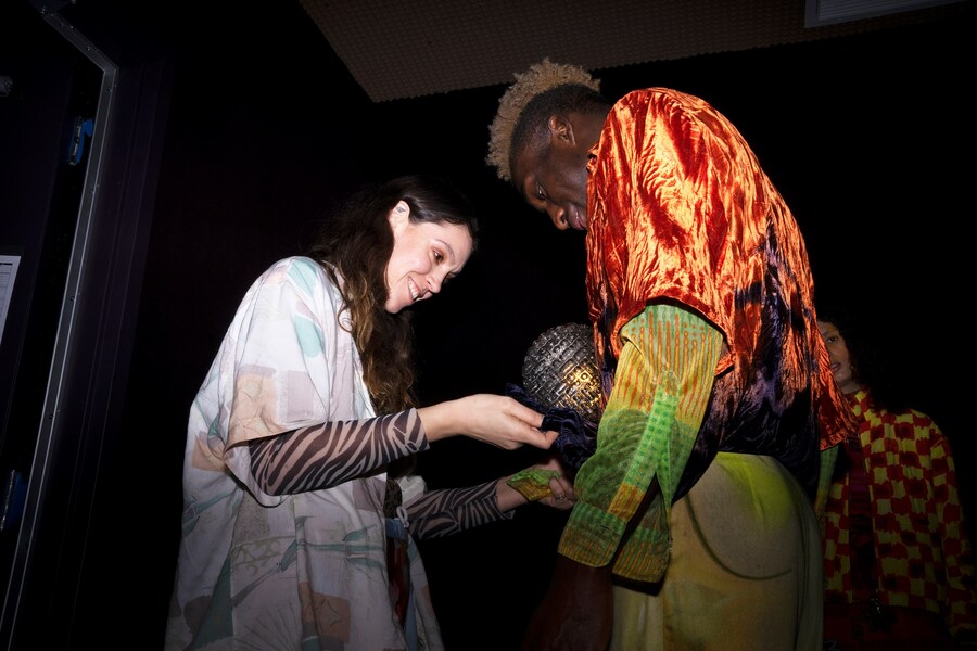 Backstage at Collina Strada AW20 nyfw 14 13