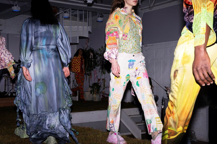 Backstage at Collina Strada AW20 nyfw 23 22