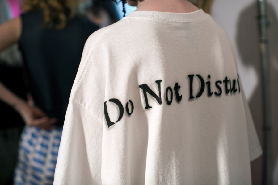 Backstage at the AW20 Ashley Williams show womenswear 16 15